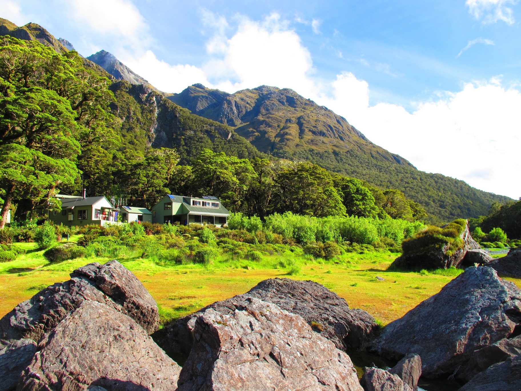 Staying in a New Zealand tramping (hiking) hut