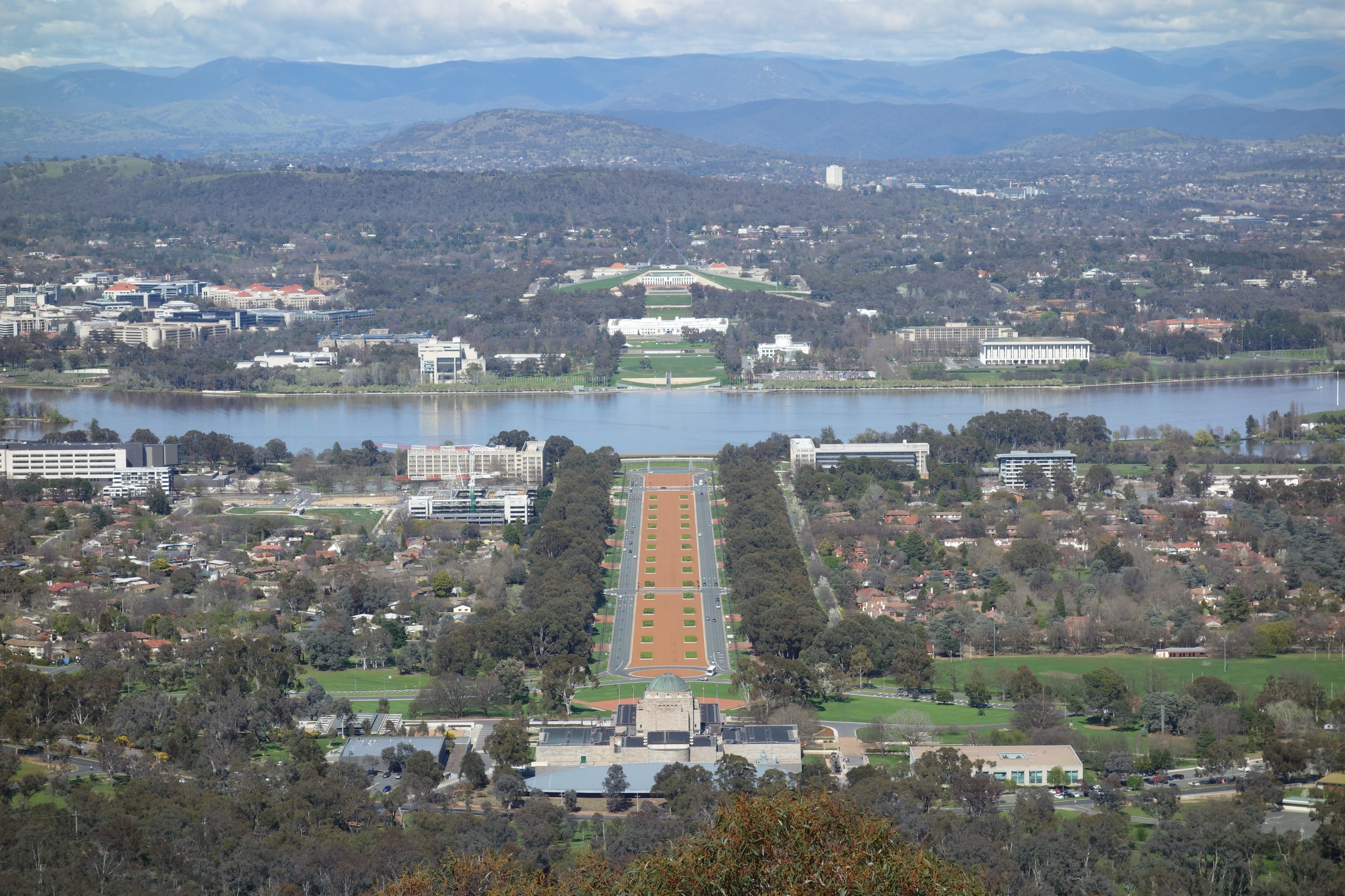 Scenic views of Canberra