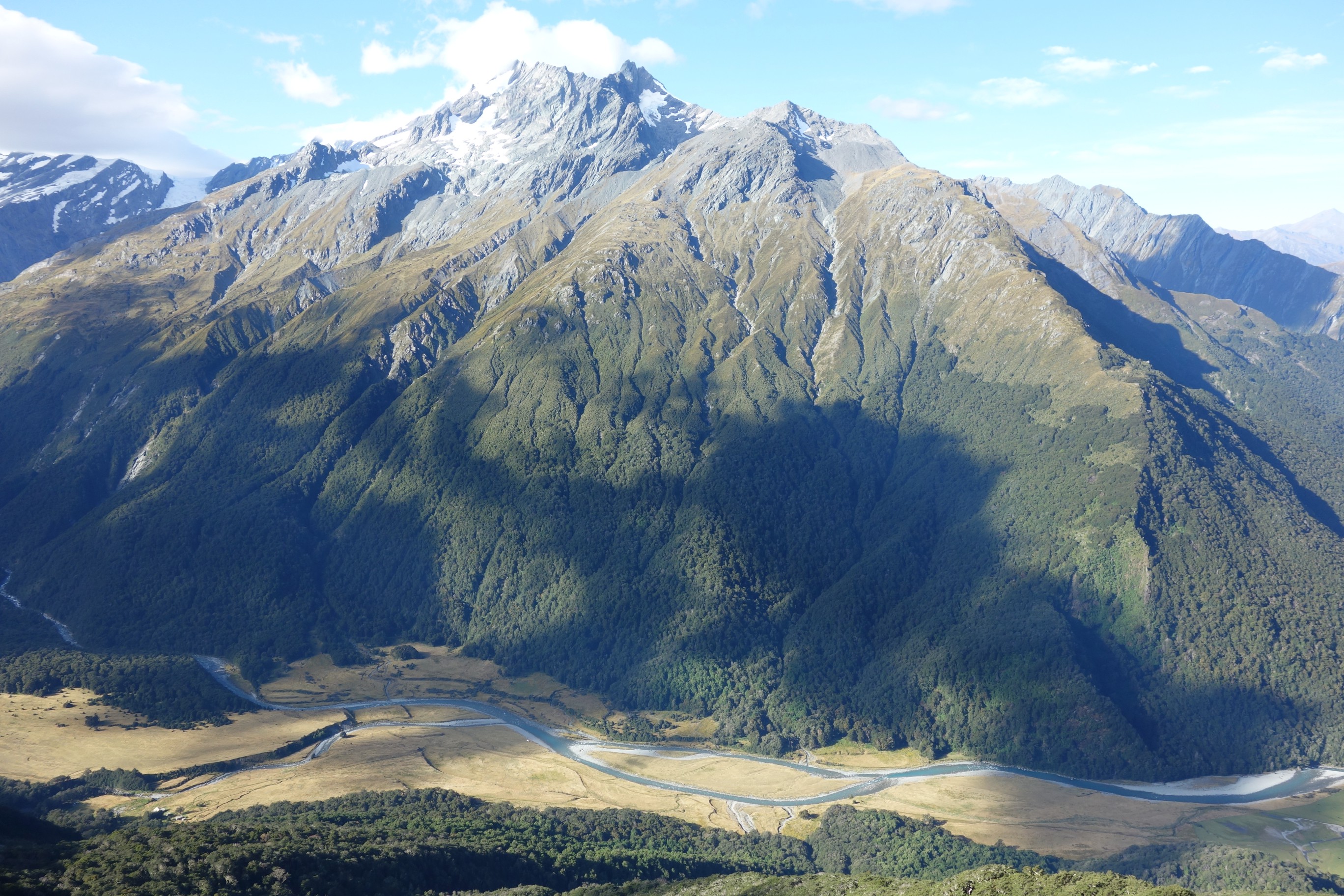 Rob Roy Glacier, Matukituki Valley, and part of Cascade Saddle